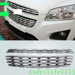 2x For Chevrolet Trax 2013 2014 2015 Front Grille ABS Silver Cover Frame Trim - Picture 1 of 2