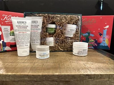 Kiehl's Ultra Limpiador Facial Crema Facial Aguacate Mascarilla Tratamiento Ojos 7 Set de Regalo Foto 1 de 4