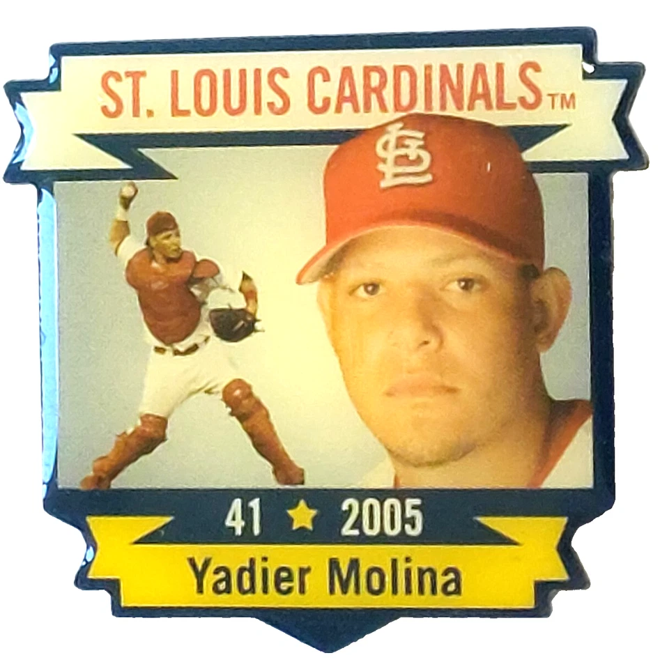 MLB St. Louis Cardinals 2005 "Yadier Molina" 1.5" Lapel Pin - Image 1 of 2