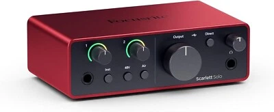 Focusrite Scarlett Solo 4th Gen USB Audio Interface - Image 1 of 4