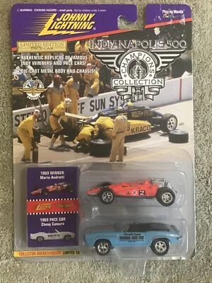 1996 Johnny Lightning 1969 MARIO ANDRETTI Indy & CAMARO Pace Car 1/64 Series 4 - Image 1 of 4