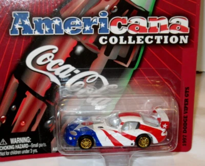 JOHNNY WHITE LIGHTNING COCA-COLA AMERICANA ~1997 DODGE VIPER GTS~ - Image 1 of 4