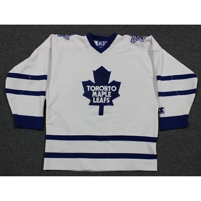 NHL Hockey Vintage 90s Toronto Maple Leafs Sewn Jersey Medium Starter White - Image 1 of 4