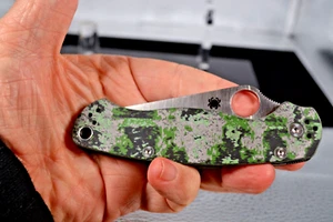 🔥Spyderco Para 2 SMKW Exclusive Jungle Wear Fat Carbon CF Satin M4 - Picture 1 of 11