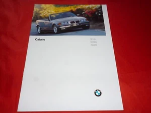 BMW Serie 3 E36 Cabrios 318i 320i 328i Folleto Folleto Depliant de 1996 - Imagen 1 de 6