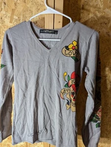 Ed Hardy youth girls xl Long sleeve sweatshirt - Picture 1 of 5