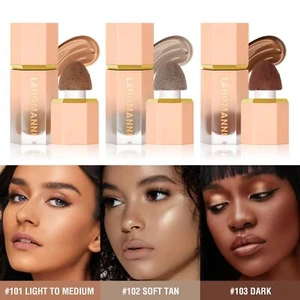 Contour Stick Makeup, Cream Face Blush Stick Built-in Sponge Tip Cool Toned - Picture 1 of 10