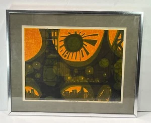 David Weidman Bridge No. 2 Pencil Serigraph Double-Matted Framed Signed - Bild 1 von 5