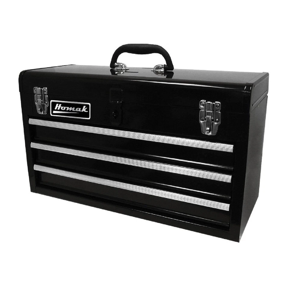Homak BK01032101 3-Drawer 20" Toolbox - Black New - Image 1 of 1