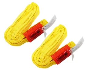 Domestic Yellow Polyester Endless Round Sling x 8' - 8,400 LB Vertical WLL - Picture 1 of 3