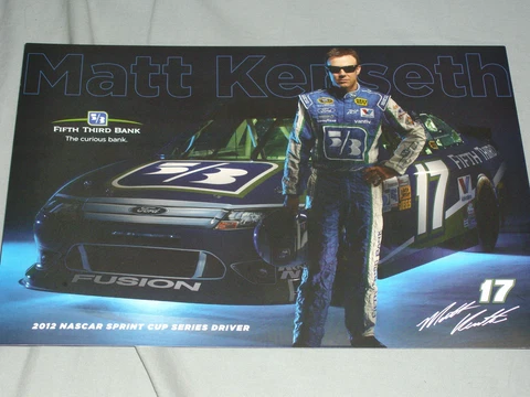 2012 MATT KENSETH #17 FIFTH THIRD BANK VERSION 2 NASCAR POSTCARD Cover