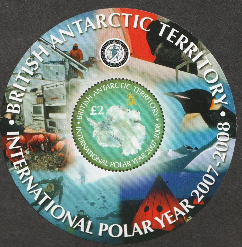 BAT Territorio Antártico Británico 2007 Sc# 386 m/s £2 año polar internacional. MNH Cv$10 Foto 1 de 1