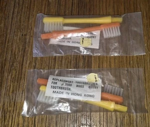 Vintage Replacement Bugs Bunny Toothbrush Heads Made In Hong Kong New X2 - Picture 1 of 5