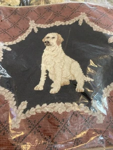 Golden Retriever Nueva Funda Almohada Punta Aguja Estilo Vintage 16” Perro Cachorro - Imagen 1 de 4
