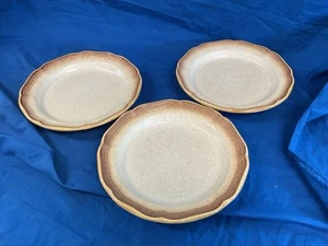 3 platos de pan para ensalada de gres integral Mikasa 8”, E 8000 Japón - Imagen 1 de 3