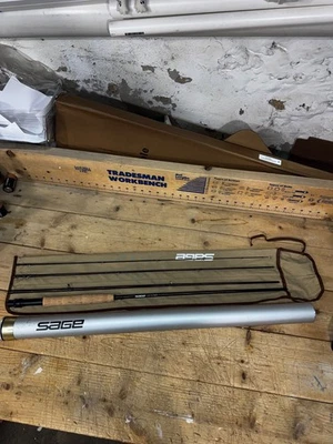 Vara de mosca Sage GFL 590 DS Graphite II 9'0" 4PC 5 WT com estojo de alumínio - Imagem 1 de 4