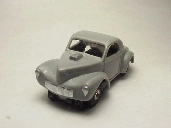 T-JET MODEL MOTORING GRAY WILLYS  SLOT CAR BODY. NEW - Image 1 of 1