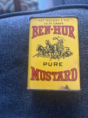 Vintage BEN-HUR Mustard Spice Tin - Image 1 of 4