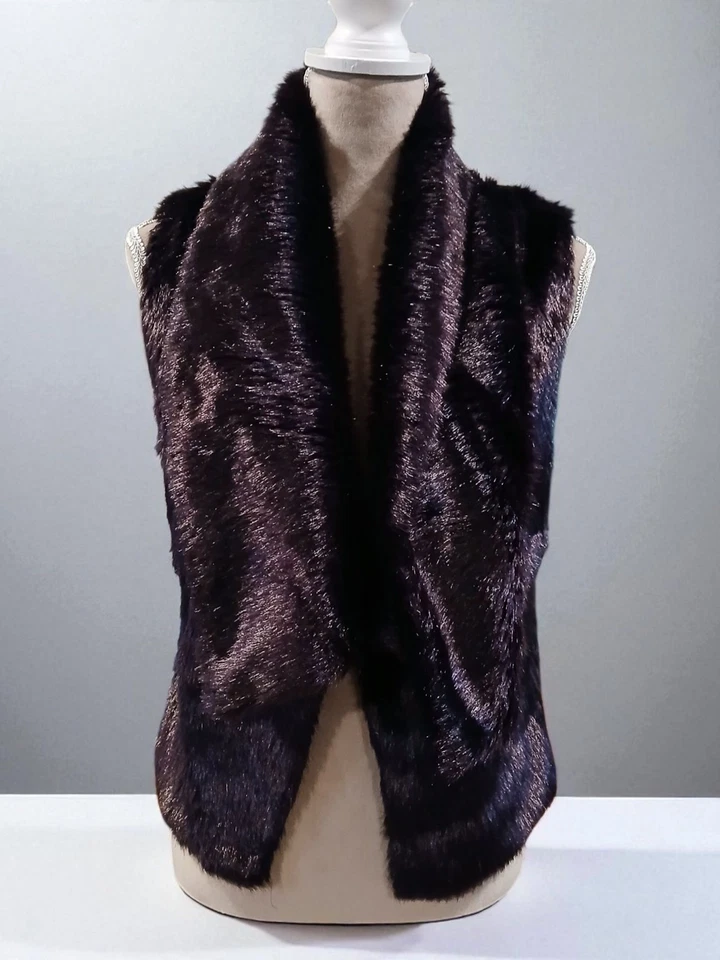 Steve Madden Chaleco Púrpura Imitación Piel Prendas Exteriores Para Mujer Talla Pequeña Fairycore Foto 1 de 4