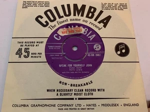 PATTI LEWIS Pull Down De Shade TEEN 1957 RARE UK Columbia DB3967 NEAR MINT - Picture 1 of 2