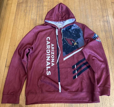 X Task Force NFL Arizona Cardinals Raro Estampado Manga Larga Rojo Sudadera con Capucha Logo Hombres 3XL Foto 1 de 3