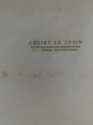 Choisy Le Conin 1912 Bilder Aus Dem Boudoir Der Madame – 30 Heliogravures Foto 1 de 4