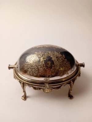 Victorian Asparagus Dish Warmer Dish 19th Century  With Ornate Legs And Crests - Image 1 of 4