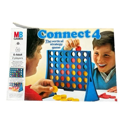 Connect 4 1993 Edition Vintage Retro Classic Strategy Game MB Games Complete - Image 1 of 2