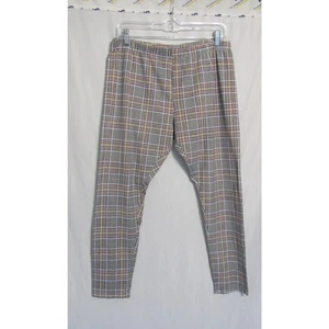 No Boundaries juniors 2XL plaid stretch pants blue red yellow - Picture 1 of 5
