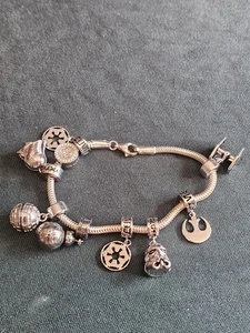 star wars bettelarmband sterlingsilber 9 Charms Disney LFL 925 - Bild 1 von 16