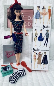 Barbie Doll Retro 35th Anniversary Brunette & 14 piece set - Picture 1 of 10