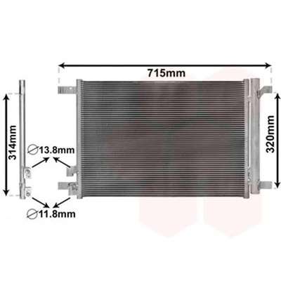 Van Wezel Klimakondensator für Audi CUPRA Seat Skoda VW - Bild 1 von 4