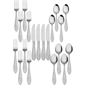 Towle Everyday Flamingo Stainless Steel 20pc. Flatware Set (Service for Four) - Picture 1 of 5