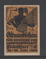 German Advertising Stamp, 1924 Ostmark Trade & Agriculture Exposition, Frankfurt