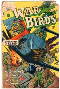War Birds #1 1952 Edad de Oro Ficción Casa Guerra Cómic Fuerza Aérea de los Estados Unidos Aviación - Imagen 1 de 2