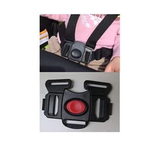 Black 5 Point Harness Buckle Clip Replacement Part for Chicco Bravo Strollers 5E - Picture 1 of 1