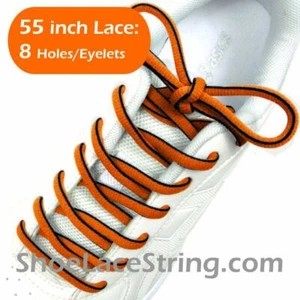 Cordones para zapatos 55 pulgadas de largo, ovalados de color simple/doble cuerdas 1 par - ENVÍO GRATUITO - Imagen 1 de 34