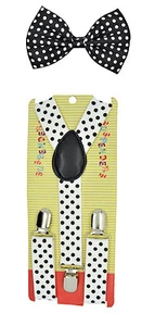 CUTE Baby Toddler Kids Children Boys Girls Y-Back Elastic Suspender& Bow Tie Set - Picture 1 of 70