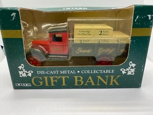 1993 ERTL Die-Cast Metal Collectible Gift BANK Truck SEASONS GREETINGS 1023 NIB - Picture 1 of 8
