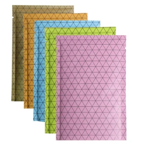 100/500 Assorted Color & Black Aluminum Heat Sealable Packaging Open Fill Bags - Picture 1 of 6