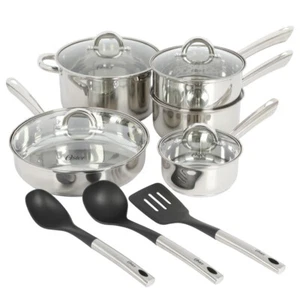 Oster Sangerfield Set di pentole 12 pezzi in acciaio inox con strumenti da cucina - Foto 1 di 5
