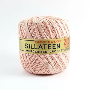 Chochet vintage Sillateen Sancil colore veloce ricamo filato cotone 210 iarde rosa - Foto 1 di 6
