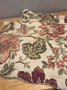 2 Belk Biltmore For Your Home King Size Pillow Shams Corded Zip Floral FESTIVAL - Picture 1 of 6
