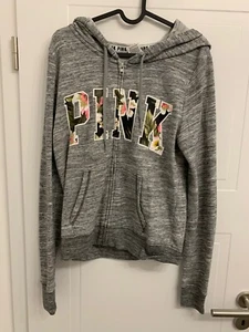 Pink Victoria's Secret Pullover Pulli Damen Blumen Größe S - Bild 1 von 3