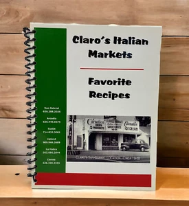 Claro's Italian Markets Favorite Recipes Cookbook RARE HTF - Picture 1 of 5
