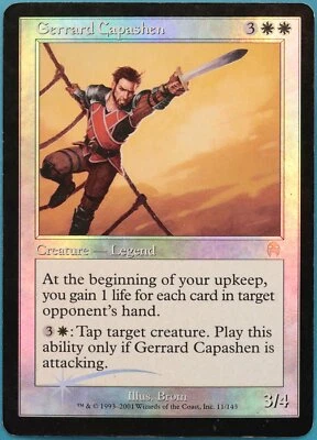 Gerrard Capashen FOIL Apocalypse HEAVILY PLD White Rare CARD (288846) ABUGames - Image 1 of 2
