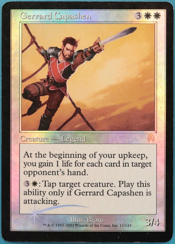 Gerrard Capashen FOIL Apocalypse HEAVILY PLD White Rare CARD (288846) ABUGames - Image 1 of 2
