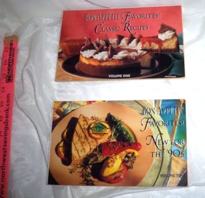 Vintage 1992 Bon Appetit Favorite Classic + New 90's Recipes Vol 1 & 2 Cookbooks - Picture 1 of 7
