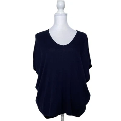 Suéter relajado Repeat para mujer cuello en V manga trasera blanco brillo rayas 38/S Foto 1 de 4