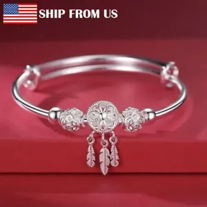 Dream Catcher Tassel Feather Bracelet Elegant Bangle Jewelry Women Xmas Gift USA - Picture 1 of 12